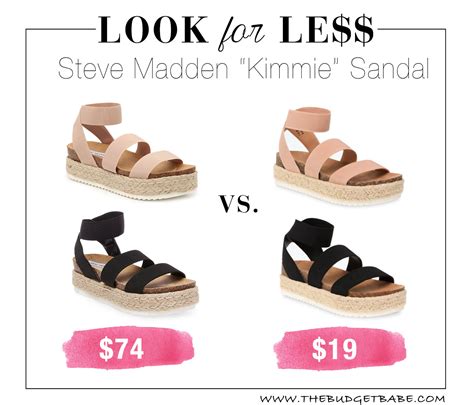 Steve Madden kimmie sandals knockoff